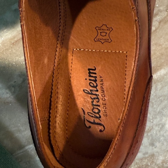 Men’s FLORSHEIM’S Sorreto Cap Toe Oxfords- brown leather. Size 10.5 - Picture 7 of 9
